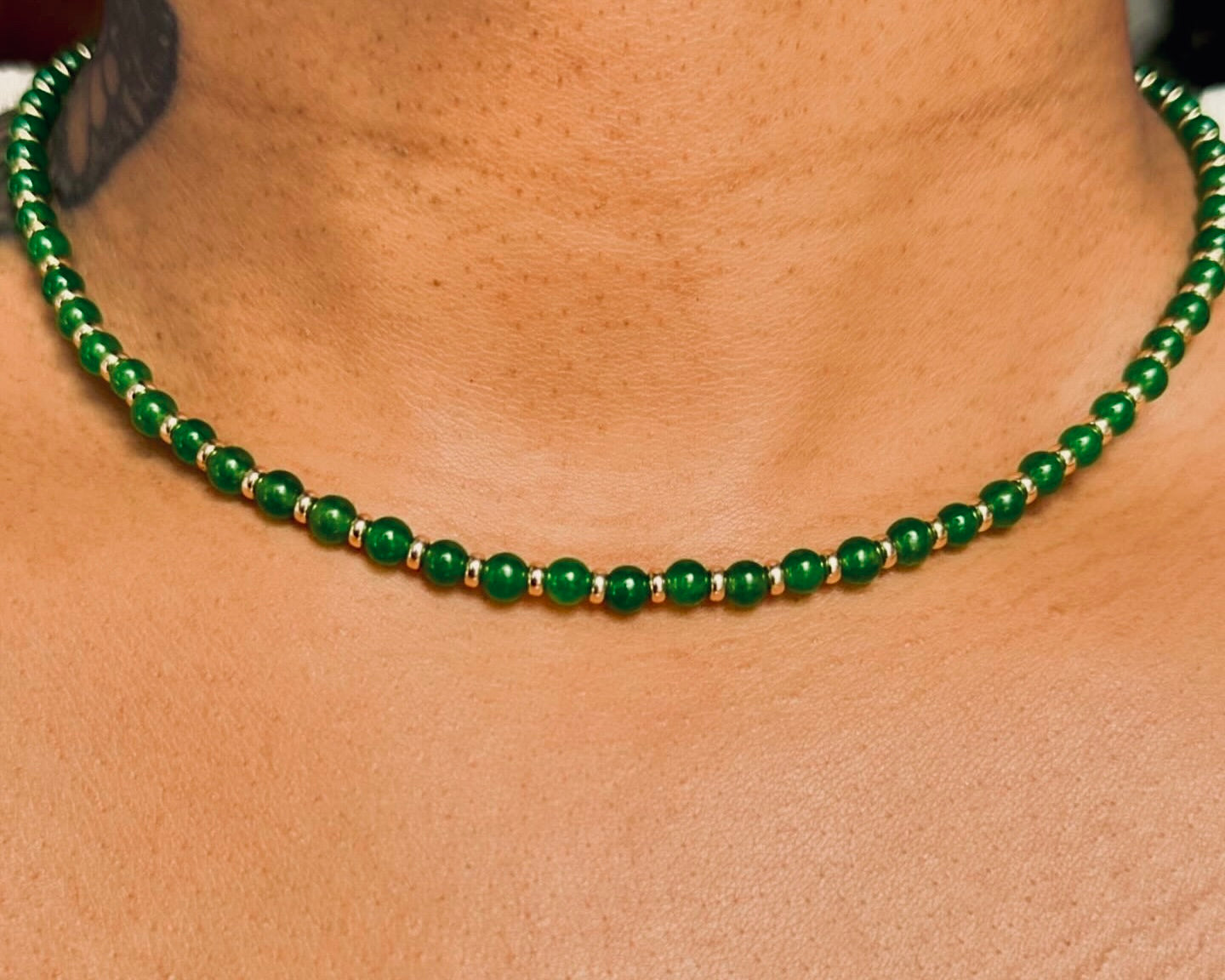 Jade Bead Necklace