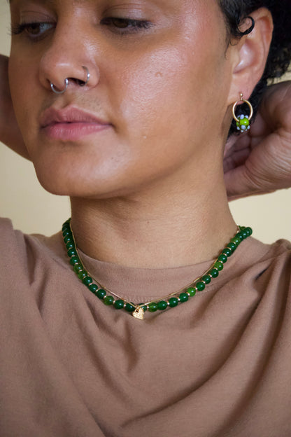 ‘Strength’ Jade Bead Necklace