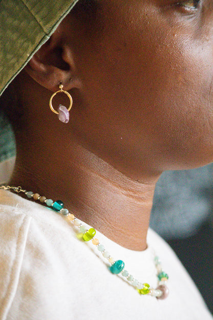 Pastel Glass Necklace
